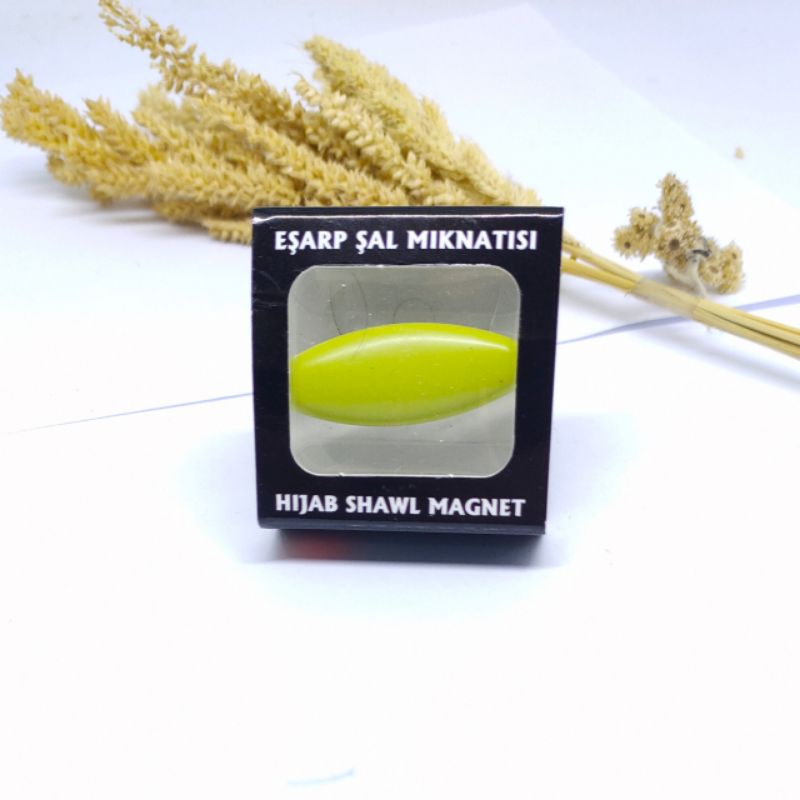 Bros pin kapsul BROS JILBAB Oval / BROS DAGU  Oren Turkey-Hijau Lime