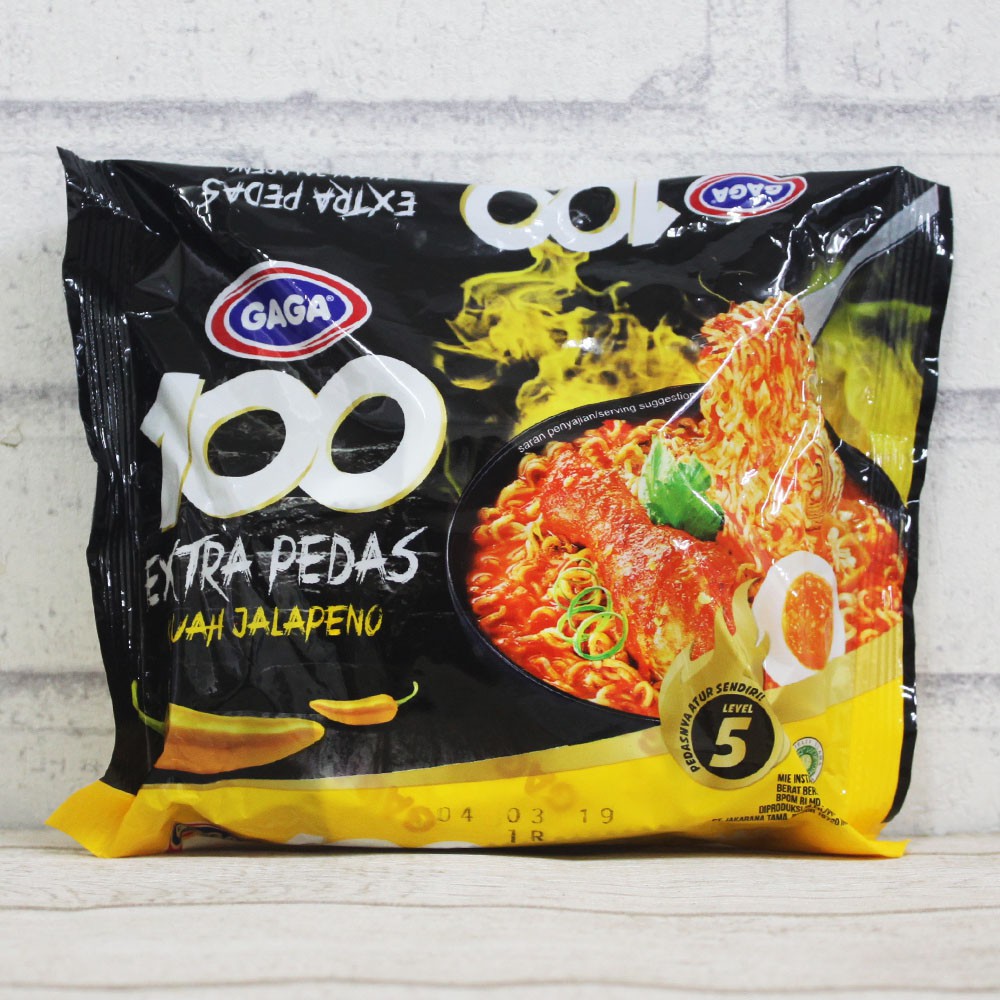 

Gaga Mie 100 Extra Pedas Kuah Jalapeno 75gram 5pcs