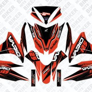 DECAL STIKER  STRIPING VARIASI  VARIO  125  FI TAHUN 2013 2014 