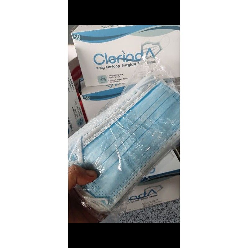 Bundara.id Pr-1381 (Box isi 50) Best seller Face Mask Kuping 3 Ply Masker anti debu