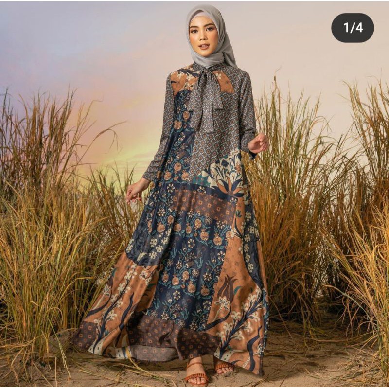 OTTOMAN DRESS NAVY BY HEAVEN LIGHTS