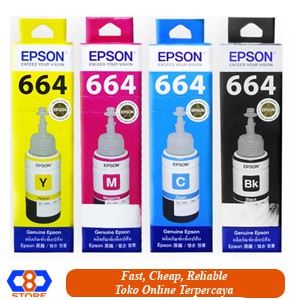 TINTA EPSON ORIGINAL L100 L110 L120 L300 L310 664 T664 T664 PAKET