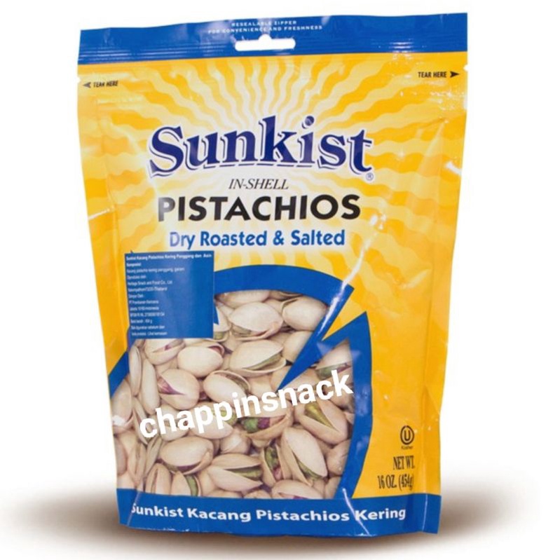 

Kacang pistachio sunkist pistachios roasted salted 454 gr pistacio snack import