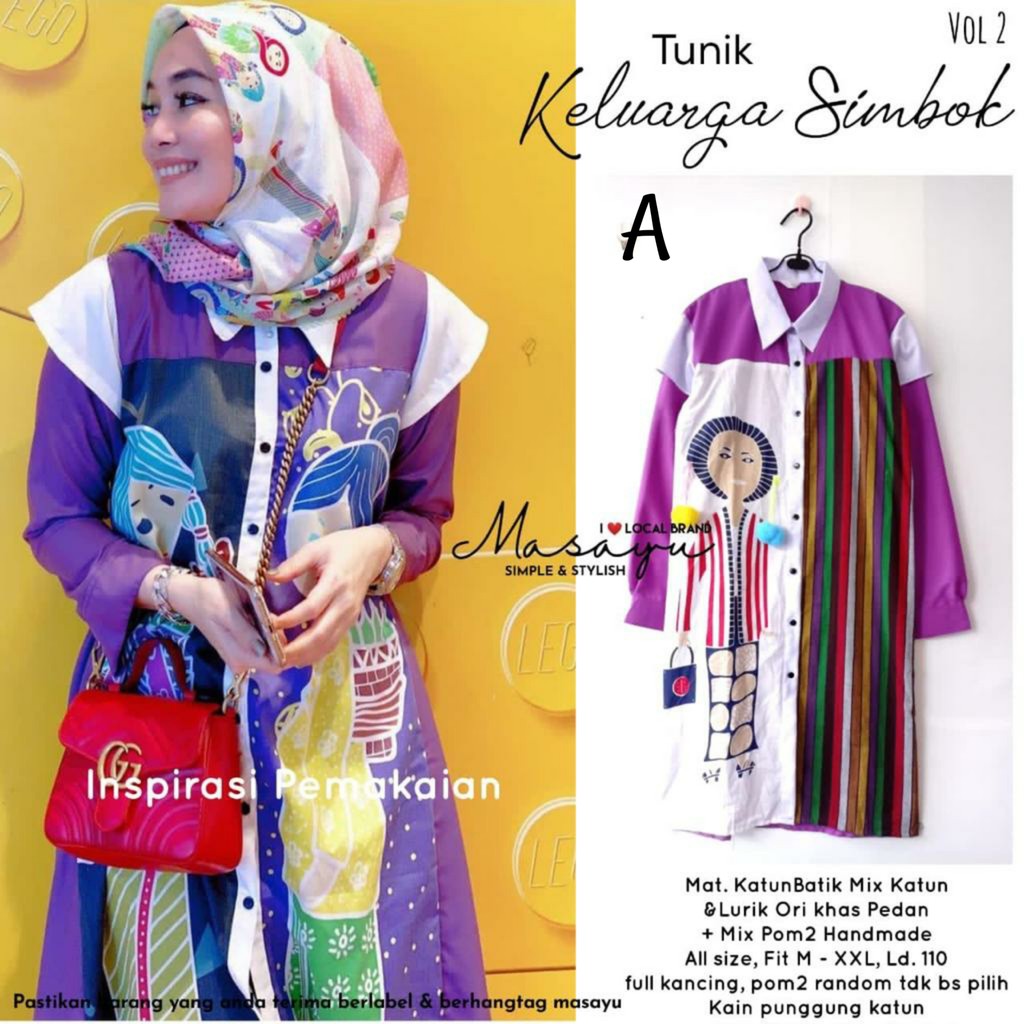 Tunik keluarga simbok ori by Masayu