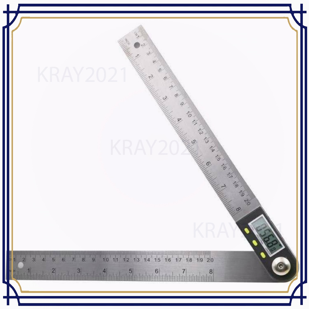 Penggaris Digital Inclinometer Goniometer Angle 200mm AK189