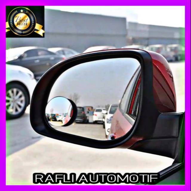 Kaca Spion Mini  Cembung Bulat Mobil Dan Motor 2pcs Blind Spot Miror  High Quuality Aksesoris Mobil