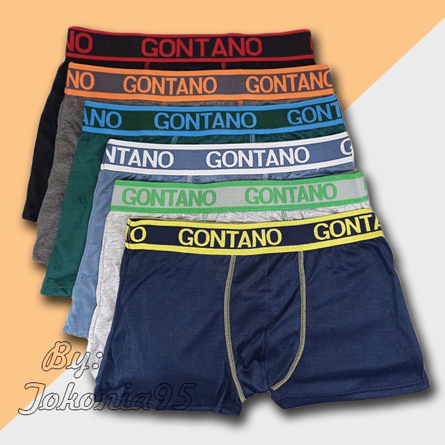 Celana Boxer Pria Gontano - Boxer Pria Adem Elastis