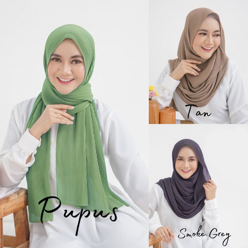 DISKON 50% PASHMINA FULL PLISKET 180x75 BABYDOLL PREMIUM /PASHMINA PLISKET LIDI / PLEATED SHAWL