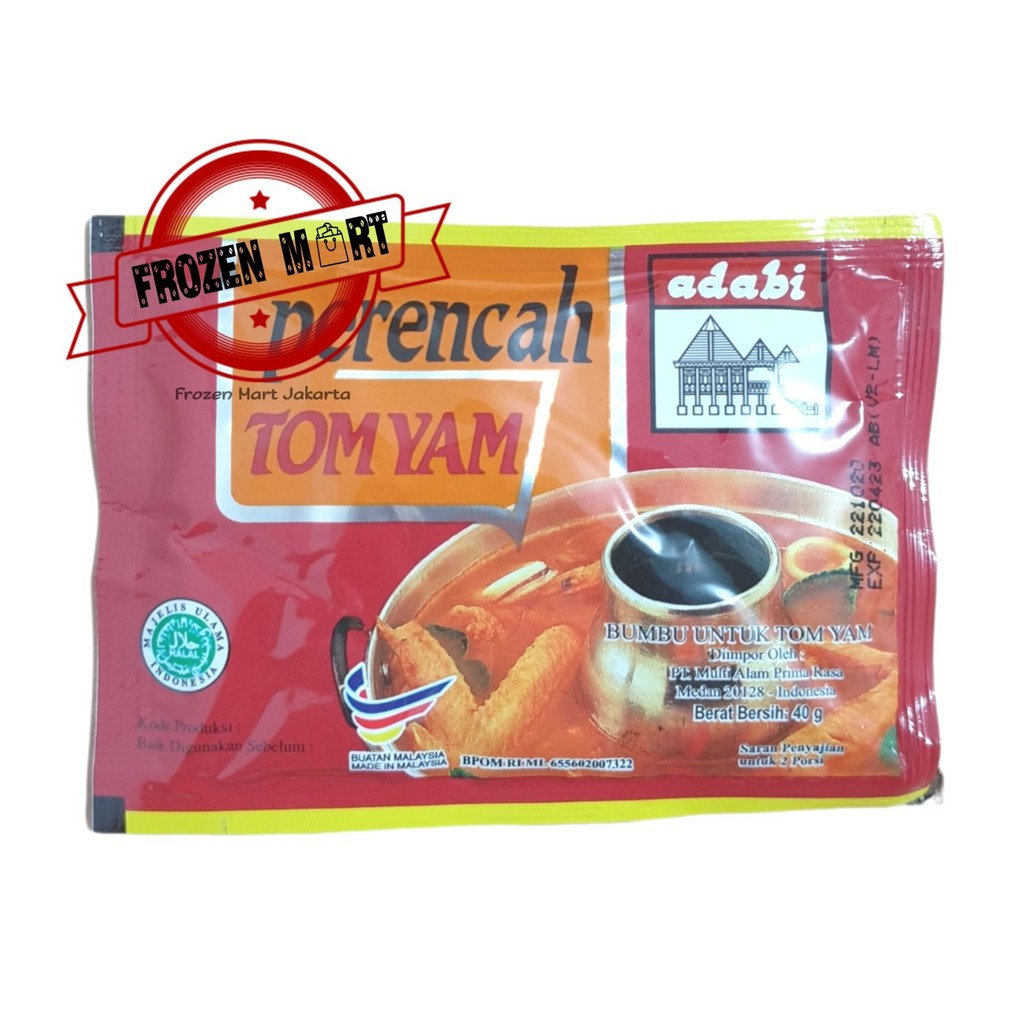 ADABI Perencah Tom Yam (Bumbu Untuk Tom Yam) 40 Gr