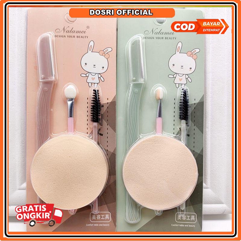 [BISA COD] SET SPONGE FACE AND EYELASH SET QUALITY