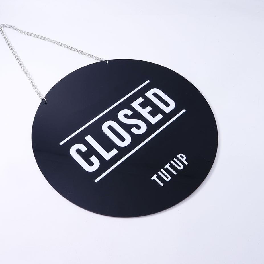 

Big Sale Open Closed Gantungan Sign Cafe Signage Toko Restoran Papan Board Buka Tutup 로