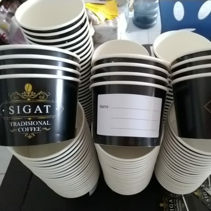 Paper Bowl / Paper Cup 17 oz (500 ml) + Cetak Tulisan atau Logo