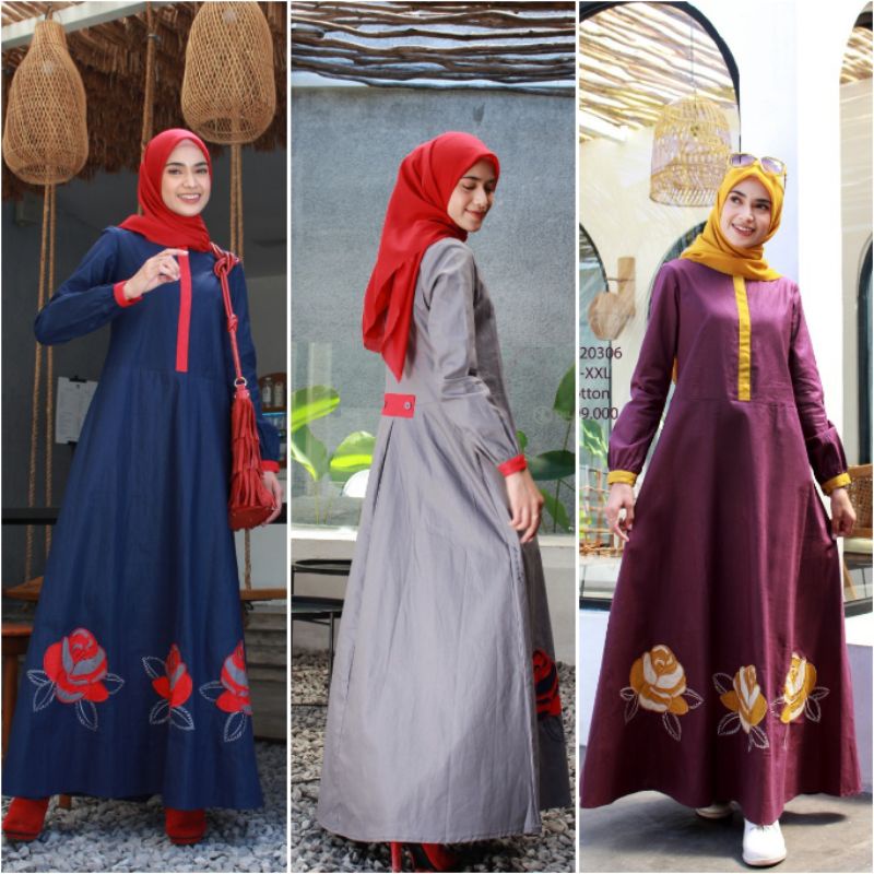 ☀️Dannis Surabaya Online☀️SALE Abaya bordir cantik Dannis Collection XS S M L XL | 220306