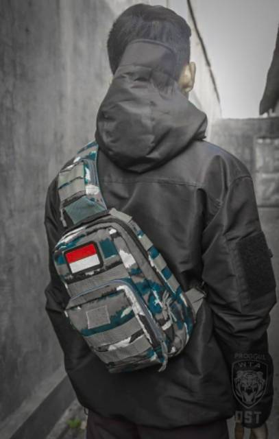 tas selempang pria/tas selempang army/waistbag pria/waistbag tactical Combata (tas kualitas premium)