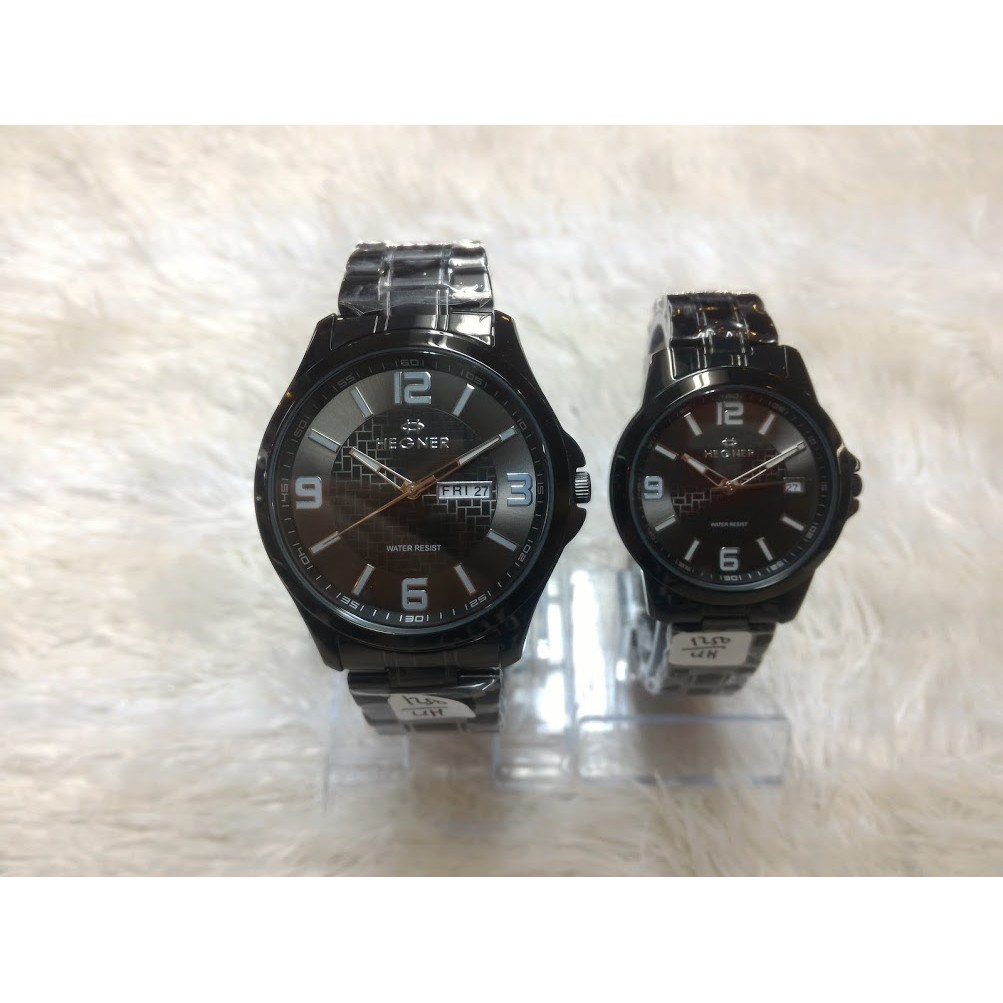 HOTS LIST PRODUK Jam Tangan Couple Pasangan HEGNER 1250 Black Original