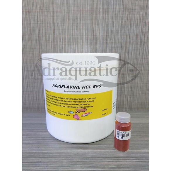 Serbuk Bubuk Acriflavine Hcl Bpc Grade A 10 Gram Obat Jamur Ikan