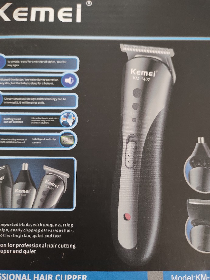 Clipper Kemei Km-1407 [ Alat Mesin Cukur Rambut Kumis Jenggot ]