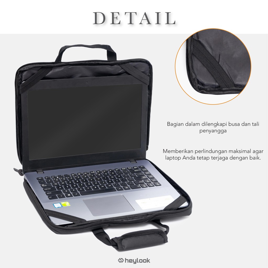 TAS LAPTOP 15.6&quot; NOTEBOOK SOFCASE LAPTOP PRIA WANITA KULIAH KERJA SEKOLAH MULTYFUNGSI