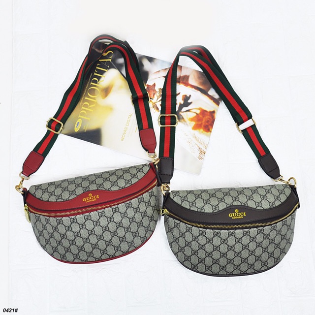 READY TAS GUCCI  BUMBAG 0421 TAS WAISTBAG MURAH BATAM TAS TERBARU MASAKINI