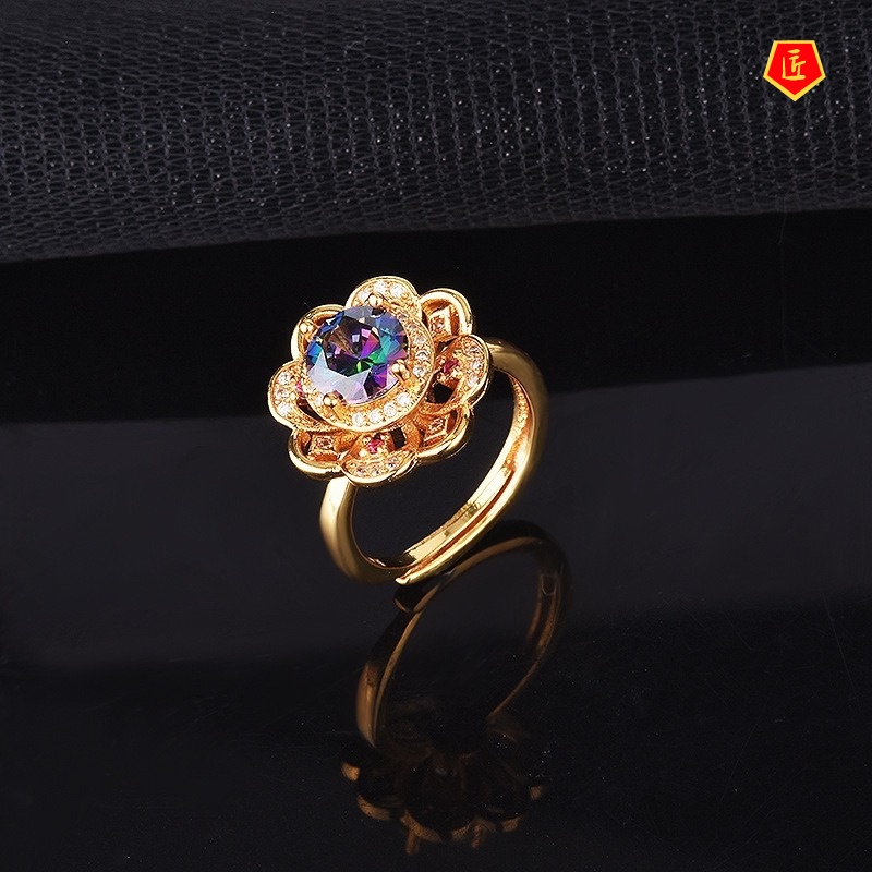 [Ready Stock]Creative Moissanite Star Crown Ring