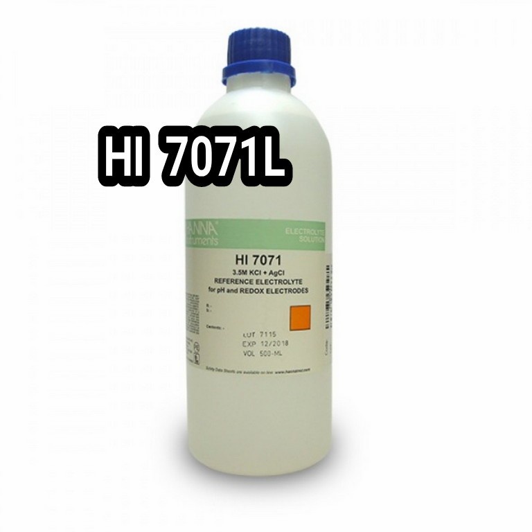 Jual Hanna HI-7071L Electrolyte Solution, 3.5M KCl + AgCl, 500mL