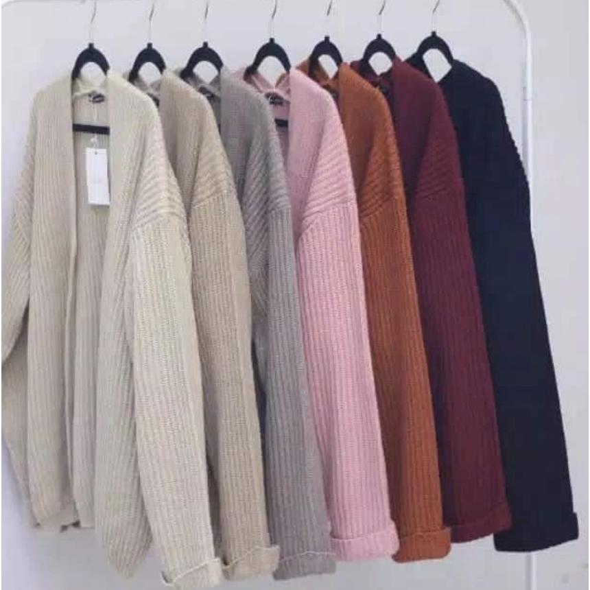 Cardigan Rajut Wanita  Cardigan Oversize Cardy Outer