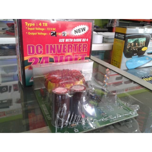 INVERTER 24V( MENGUBAH SPEAKER AKTIF AC JADI DC 12v aki) CKJ