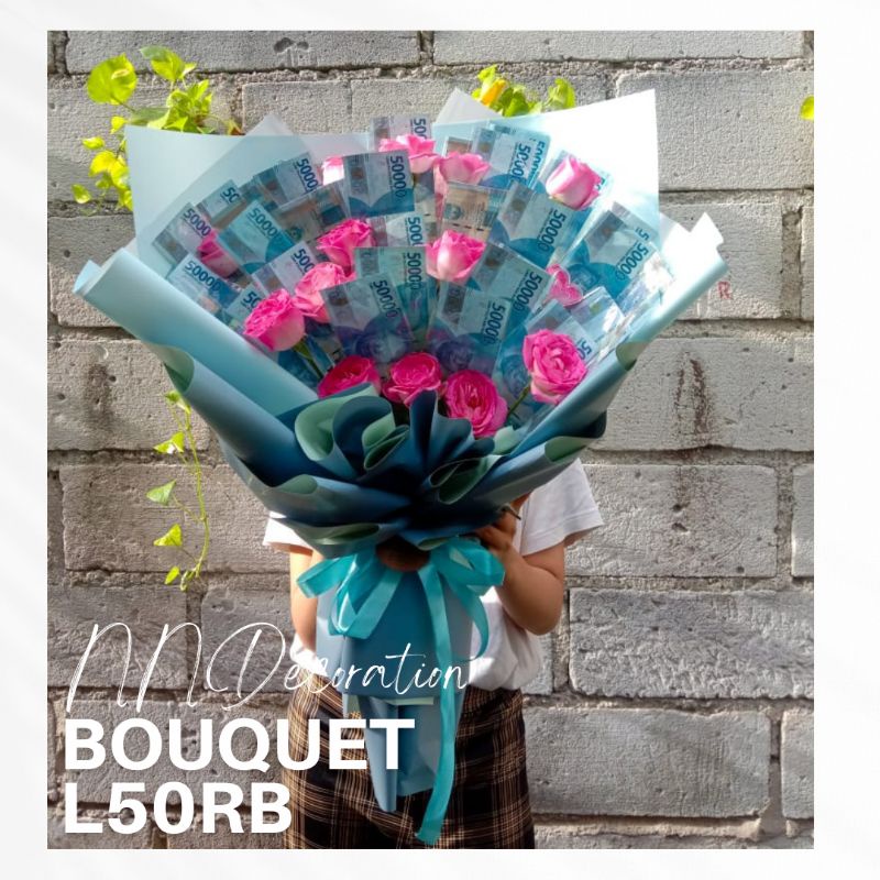 

Money Flower Bouquet/ Buket Uang + Bunga