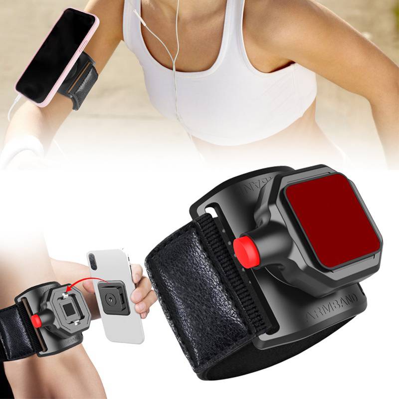 360° Stand Holder Ponsel Universal Portabel Dapat Dilepas Model Putar Untuk Fitness