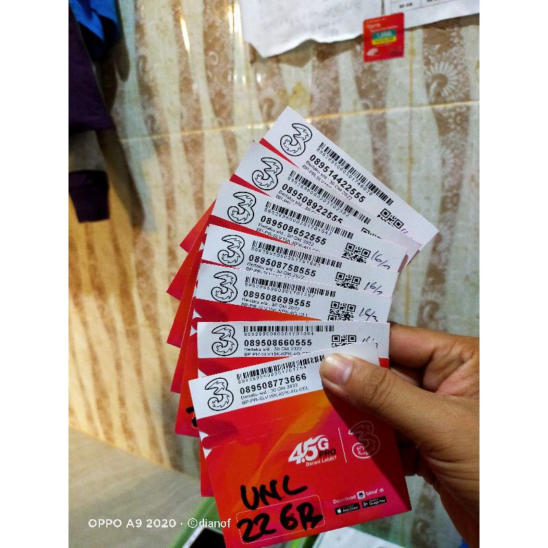 Tri Cantik Tripel Kuota 22 GB unlimited