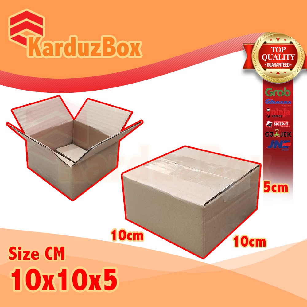 

10x10x5 kardus box packaging POLOS BARU