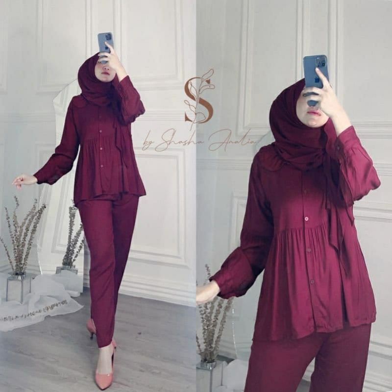 kemeja wanita//pakean wanita//setelan wanita rayon peremium//tunik rayon peremium