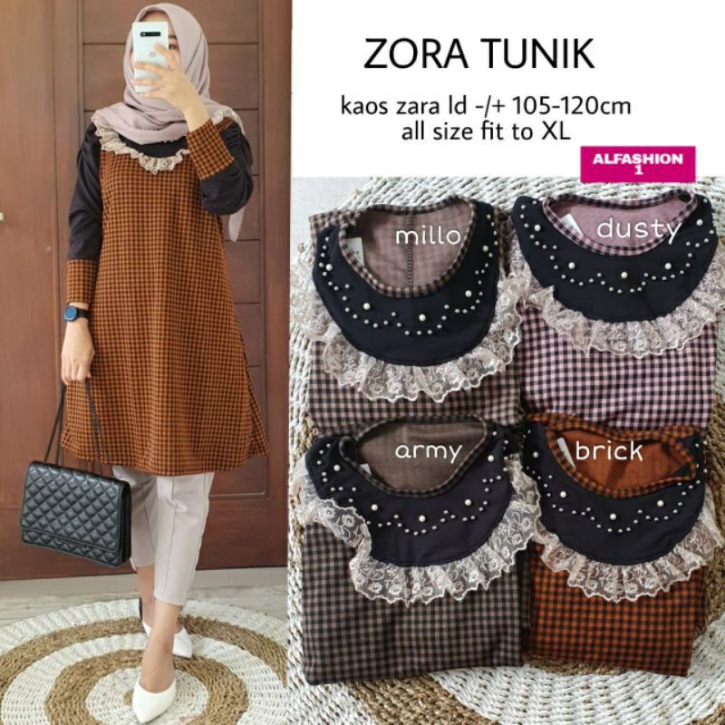 MUFASH - Atasan Tunik Zora Tunik by Alfashion Ori Solo