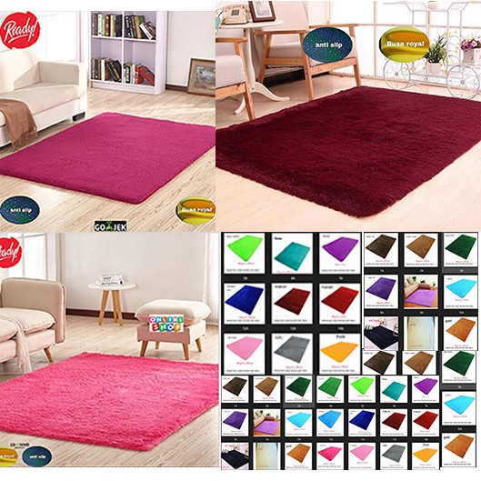 KARPET BULU 200x150x5cm NON SLIP TERMURAH TERBAIK