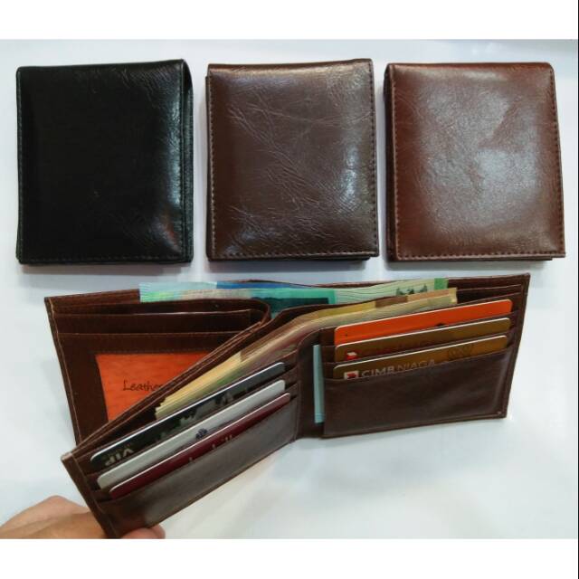 Dompet cowo 3 slot uang pendek lipat