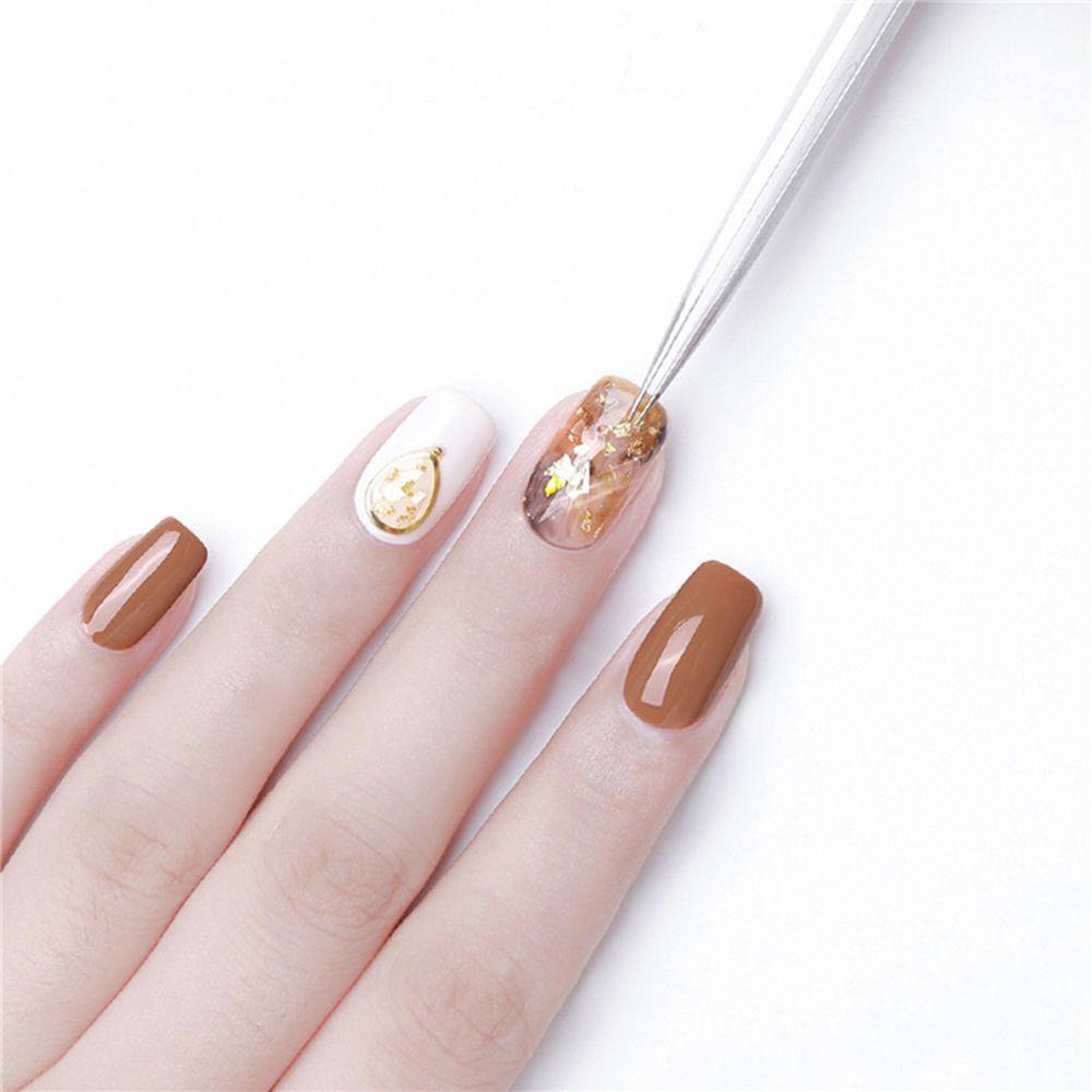 NEEDWAY Nail Foil Nail Art Dekorasi Efek Ajaib Emas Perak DIY Manicure Irregular Aluminium Foil Paper