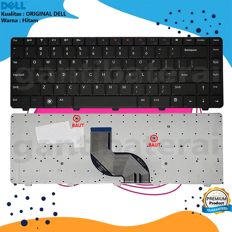 Keyboard Laptop De Inspir 14V 14R N4010 N4020 N4030 N5020 N5030 M5030