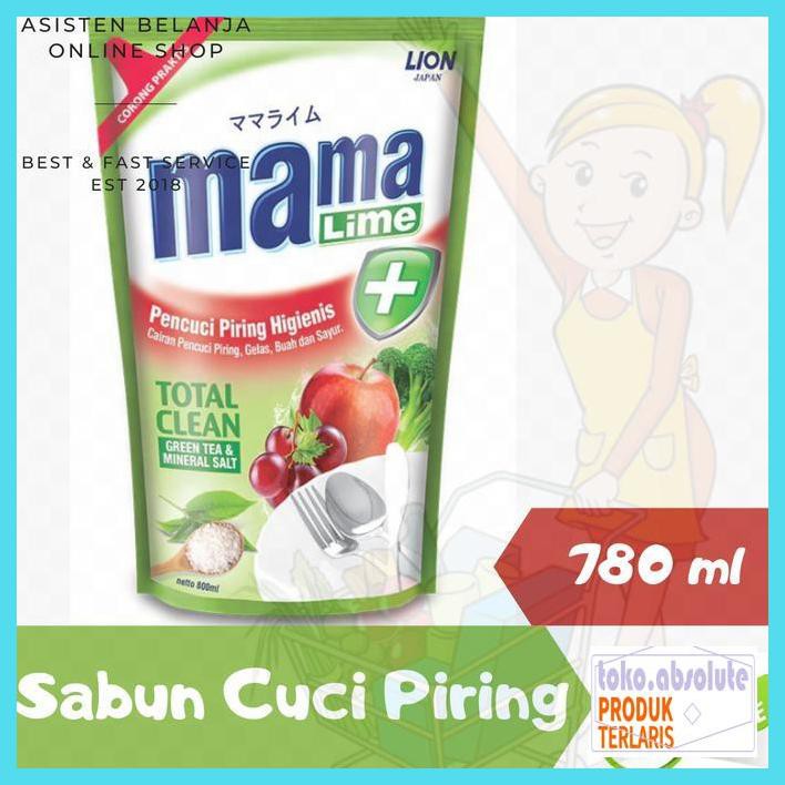 Gf7Fthfy- Mama Lime Anti Bacteria Green Tea 800 Ml Sabun Cuci Piring Mama Lemon Iughhoi8-