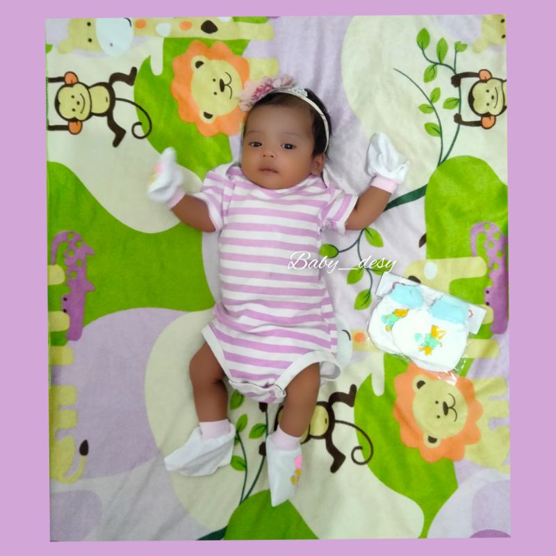 SARUNG TANGAN KAKI BAYI (3PCS) LEMBUT / SARTAKI / PELINDUNG TANGAN KAKI BAYI