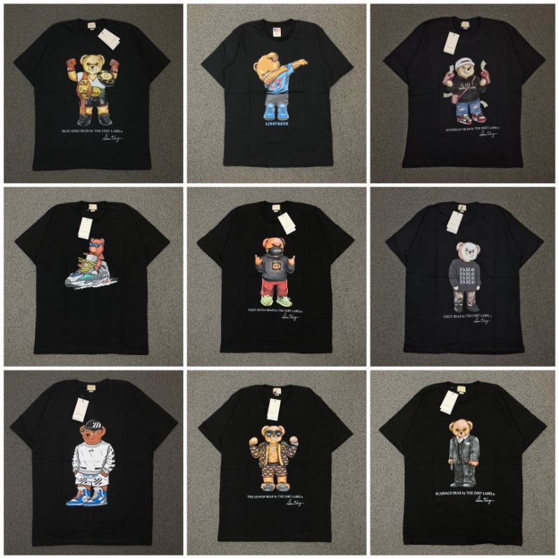gucci bear parody tee
