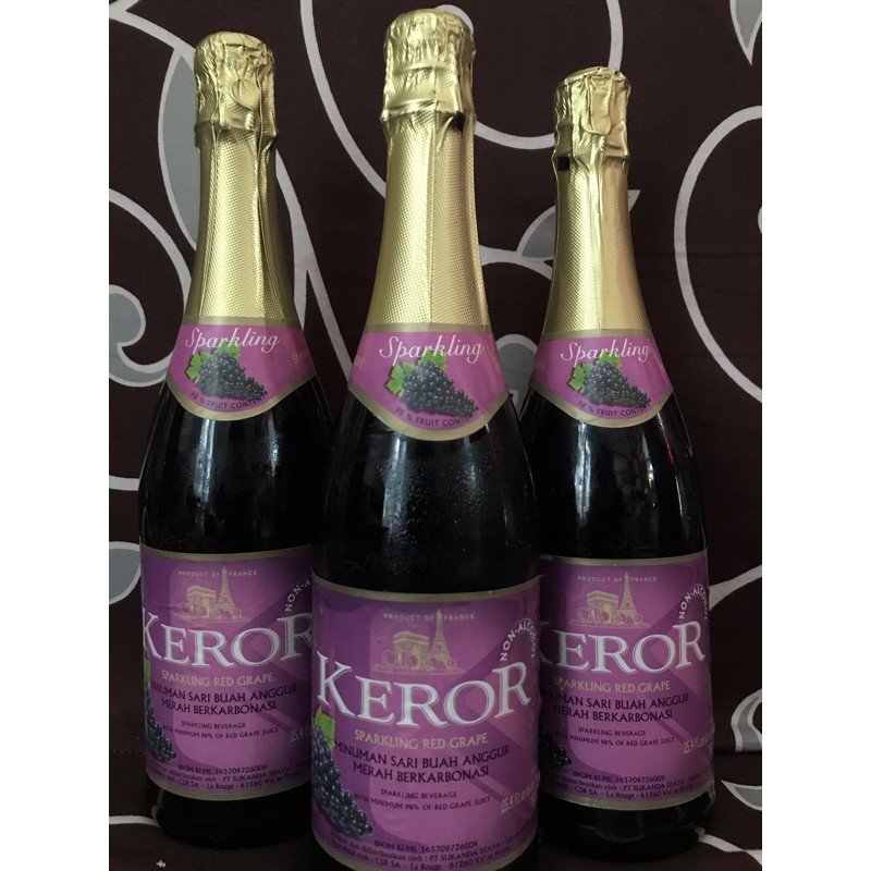 KEROR Sparkling Red Grape Juice 750ml