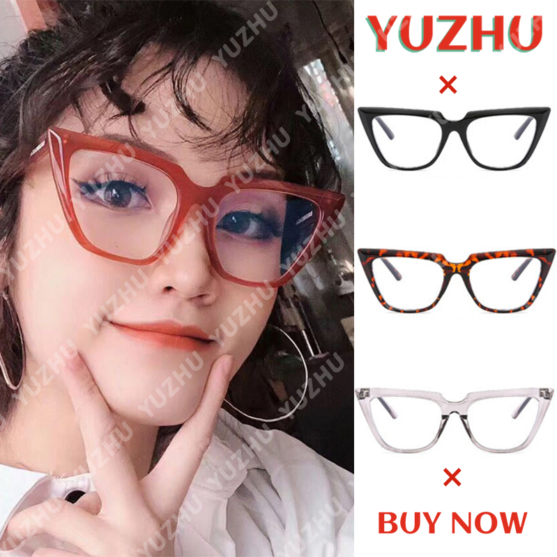 【YUZHU】COD Kacamata Kucing Western Anti-blue Light untuk Wanita