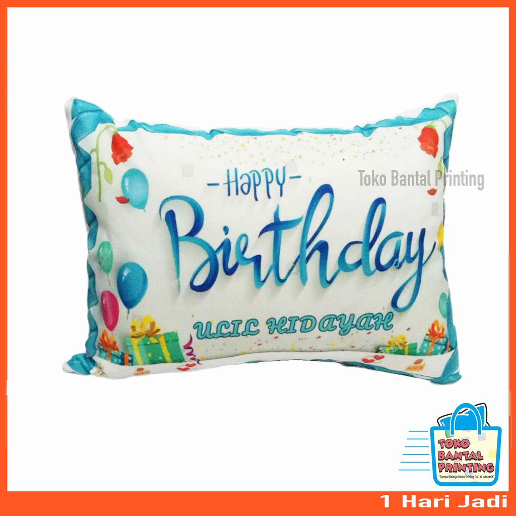 Bantal Custom 40x60 / bantal foto kado pernikahan kado ulang tahun kado