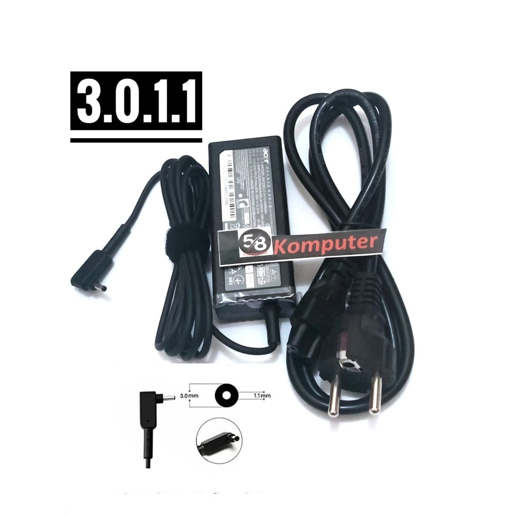 Charger Laptop acer Aspire Switch 12 Switch 11V V3-371-30FA 547H 56RQ 56ZZ 30D9 566 Swift 3 SF314-51-76 19V 2.37A 45W