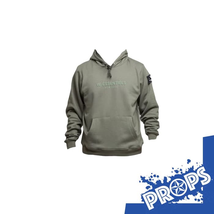 Jaket W.essentiels ECUME Hoodie Monopack FW18 Triple Olive