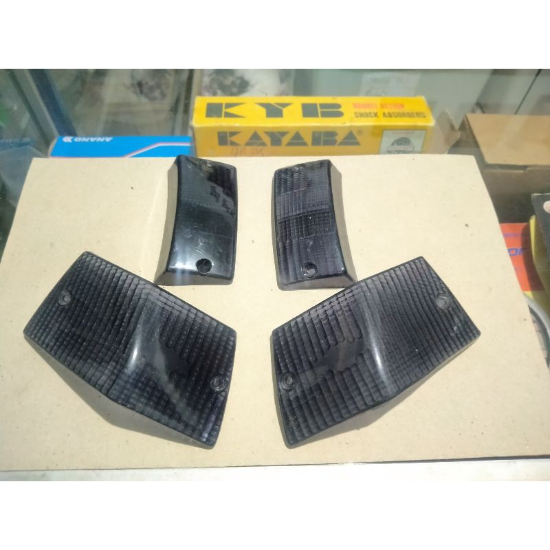 Mika Sein Kaca Riting Vespa PX, PS, Exclusive, Strada Racing Black Smoke