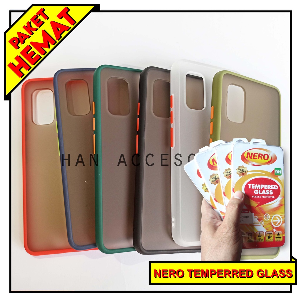 (PAKET HEMAT) Case Fuze Dove + Temperred Glass VIVO V15/V15 PRO/V17 PRO/V19/S1/S1 PRO/Z1 PRO  Hardcase / Matte Colour / Case Candy