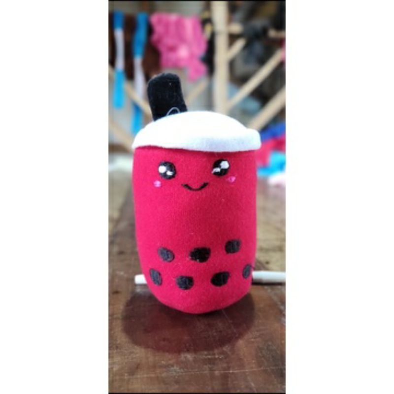 gantungan kunci boba mini