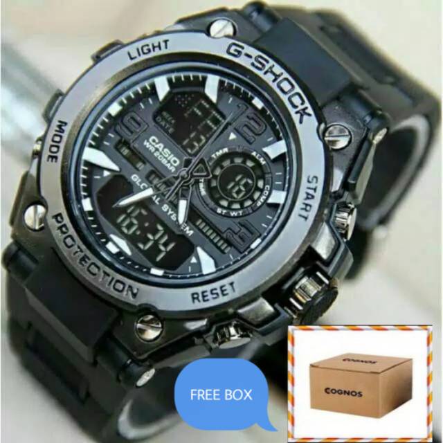 Original (Dikirim Dari Jakarta) Jam Tangan Pria Anti Air Sporty G-Shock GST-8600 Black Series