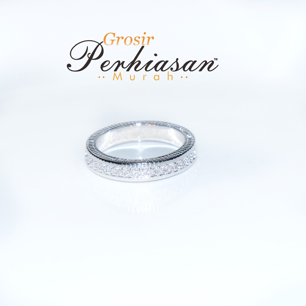 TERLARIS Cincin Xuping Perak Bermotif Polos Mewah  (BISA COD)